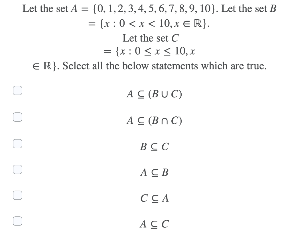 Solved Let The Set A = {0, 1, 2, 3, 4, 5, 6, 7, 8, 9, 10}. | Chegg.com