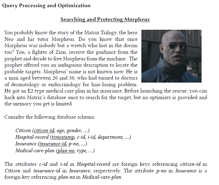 Query Processing and Optimization Searching and | Chegg.com