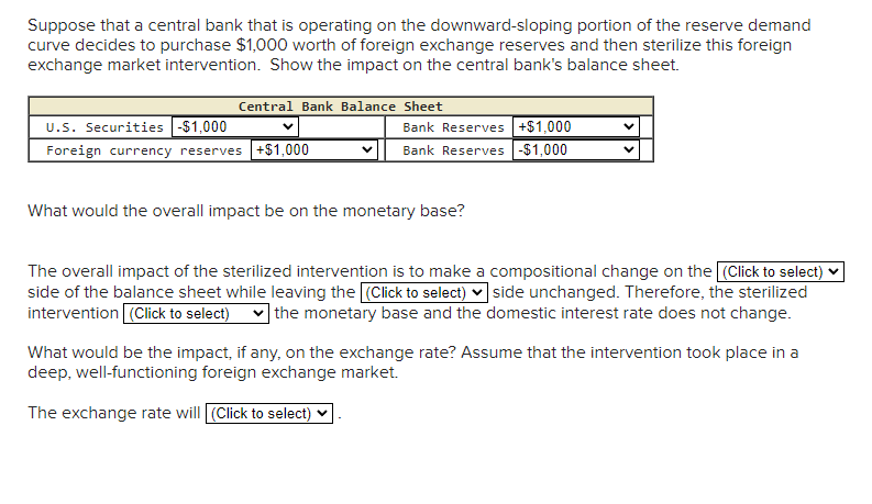 Solved Suppose that a central bank that is operating on the | Chegg.com