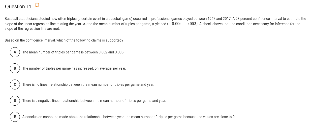 Solved Question 11 Baseball statisticians studied how often