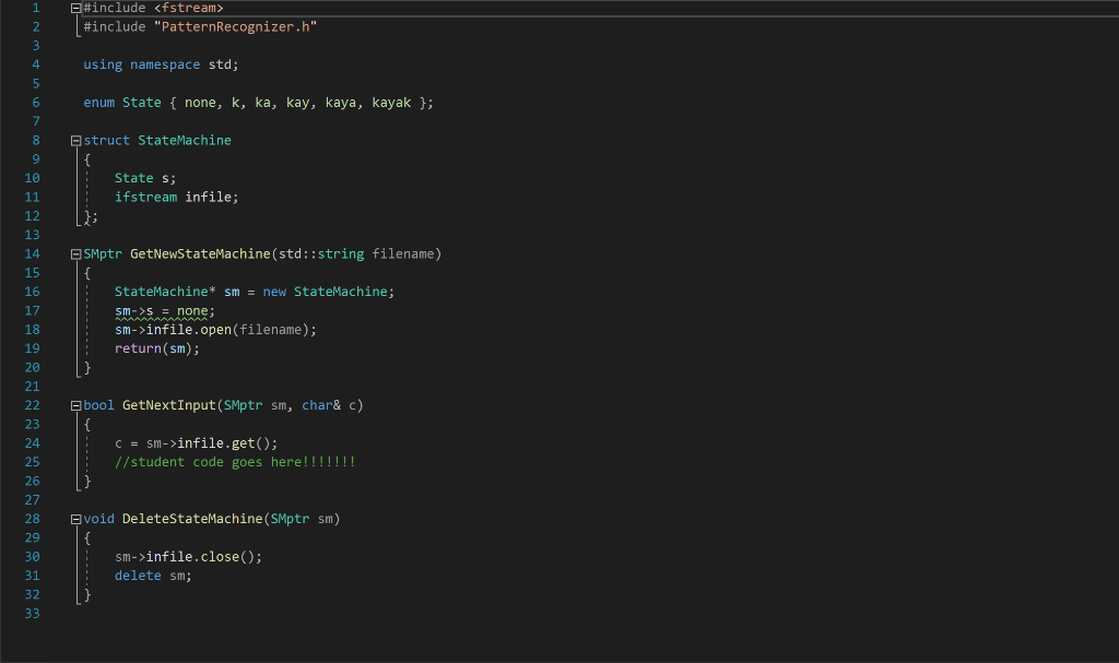 Solved Lab: State Machine - Pattern Recognizer You are to | Chegg.com