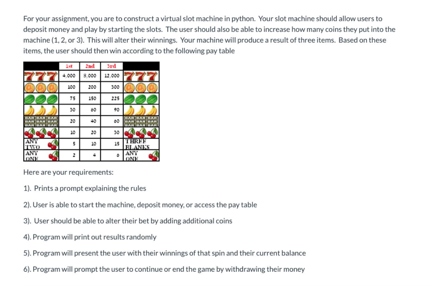 For your assignment, you are to construct a virtual | Chegg.com