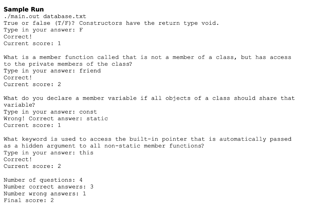 Solved Please show 6 separate files No using namespace std | Chegg.com