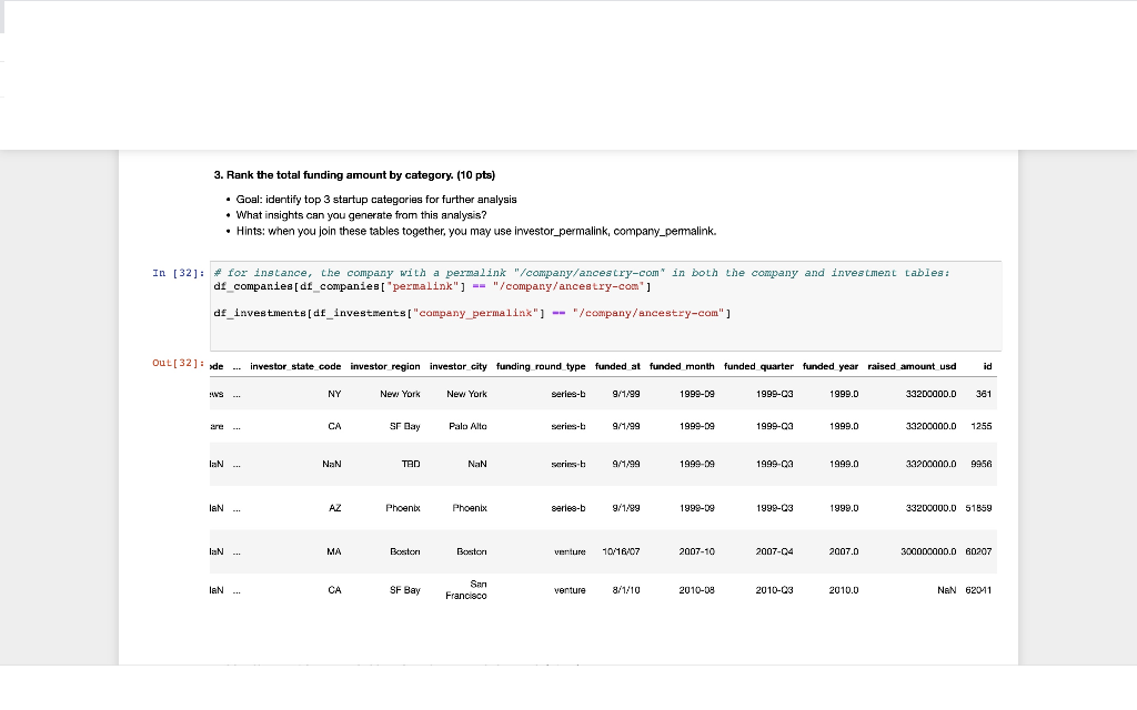 Solved Part IV. Data Analysis ( 60 pts) Please generate some | Chegg.com