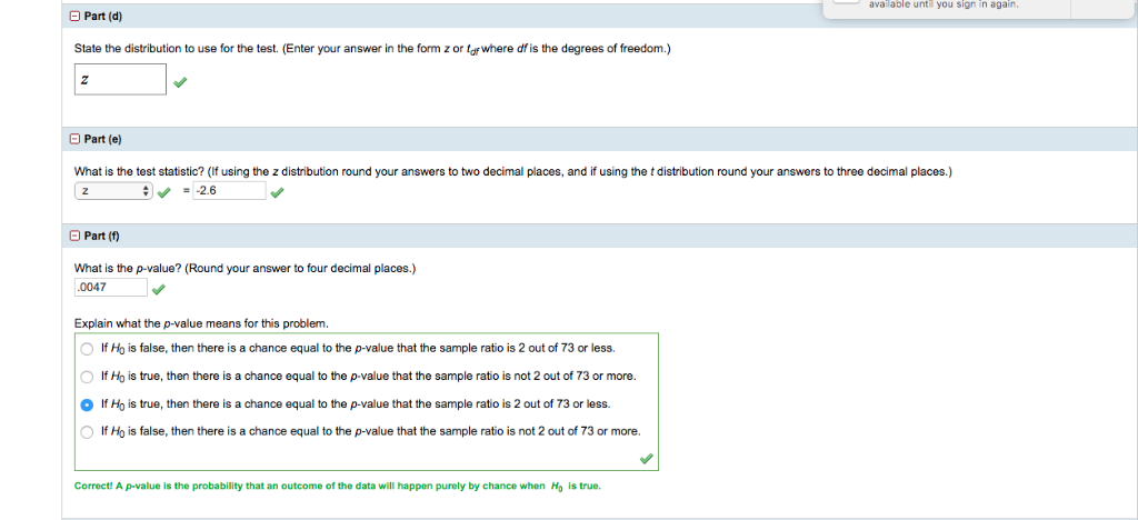 Solved D Part (i) Construct a 95% confidence interval | Chegg.com