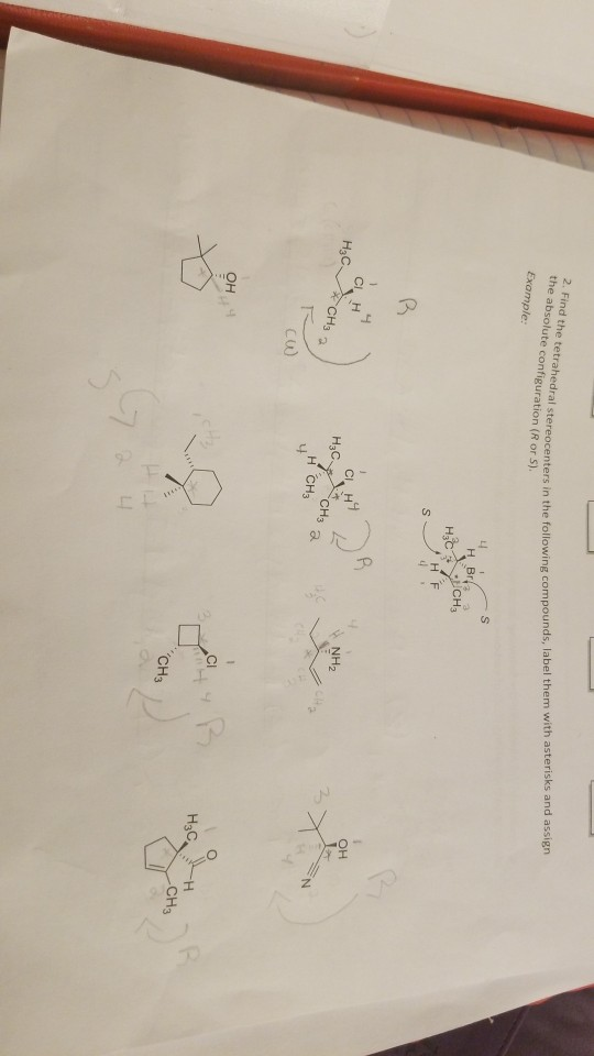 Solved 2. Find the tetrahedral stereocenters in the | Chegg.com
