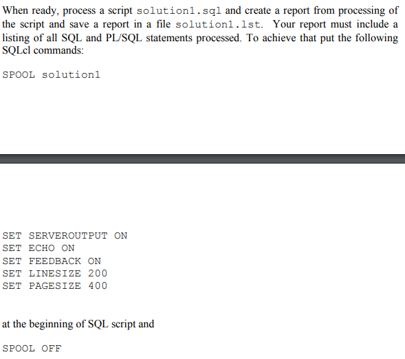 Download a template for SQL script available in a | Chegg.com