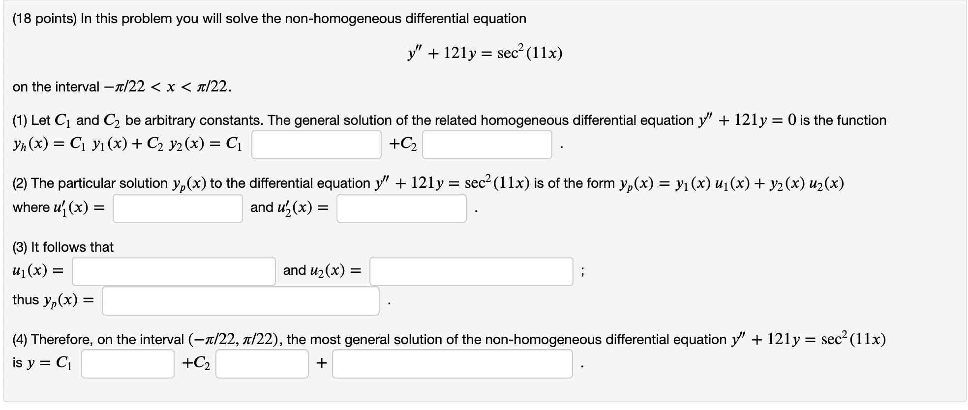 Solved (18 points) In this problem you will solve the | Chegg.com