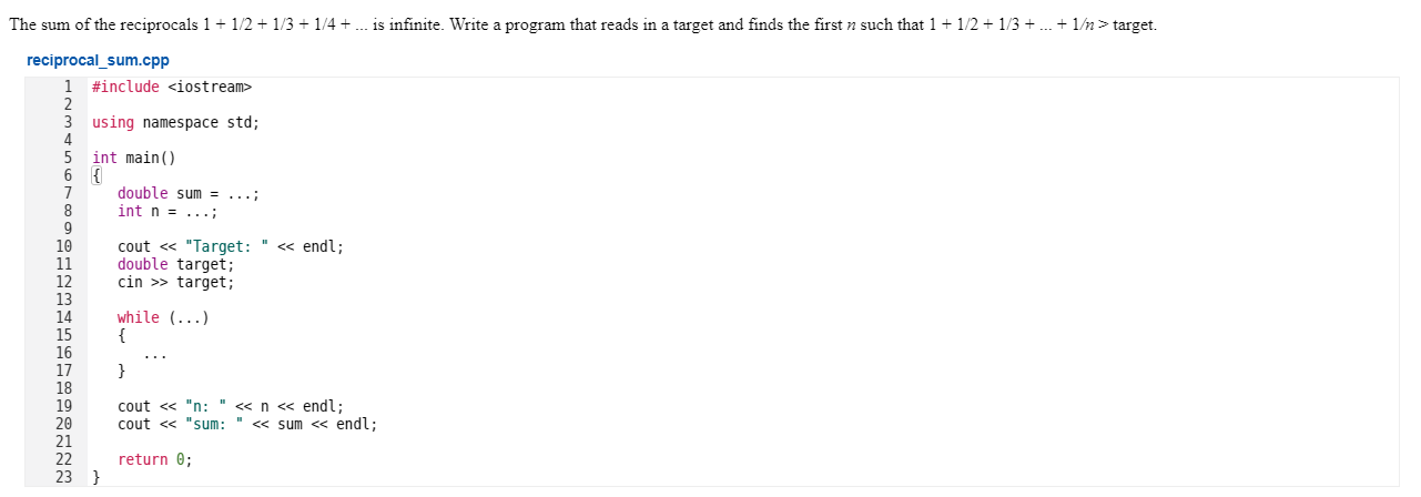 Solved The sum of the reciprocals 1 + 1/2 + 1/3+1/4 + ... is | Chegg.com