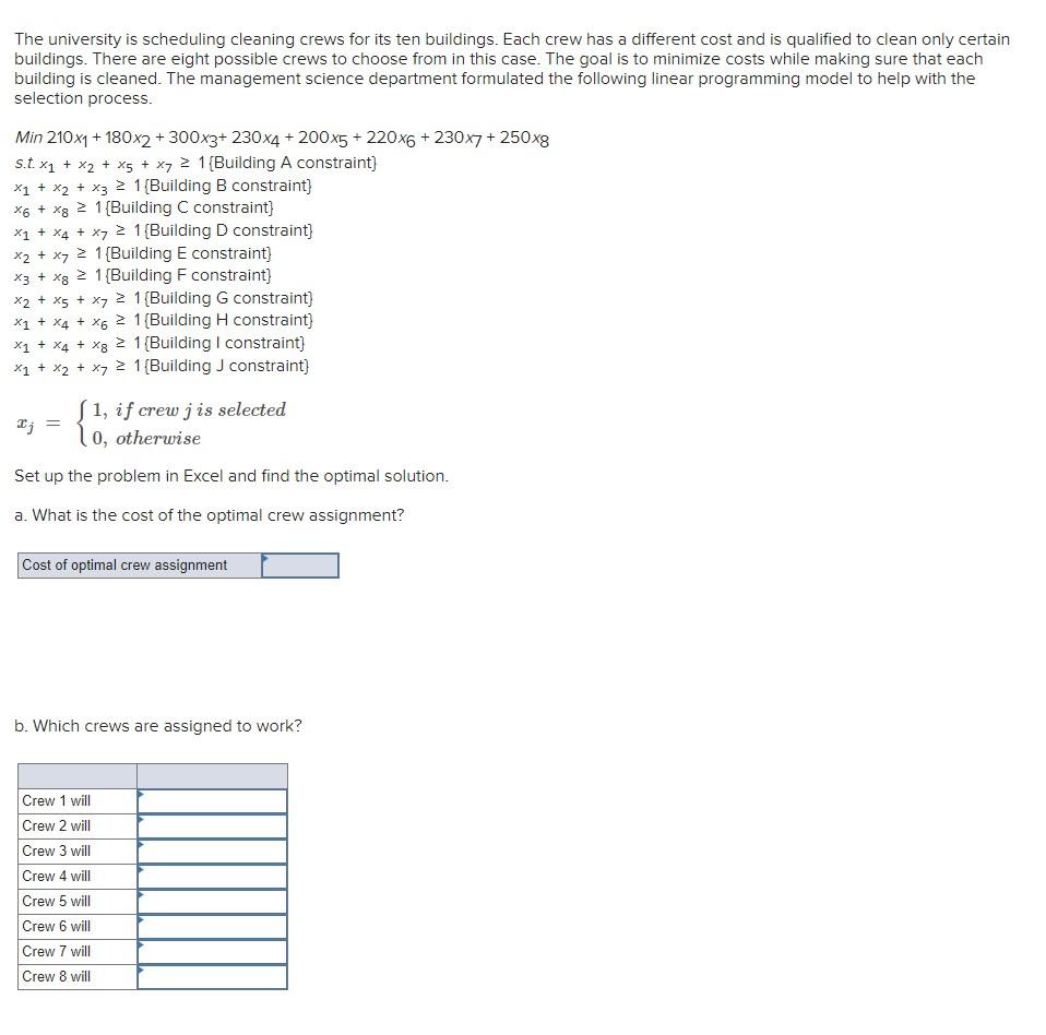 Solved Need Step-by-step Solution Via Excel Solver. From | Chegg.com