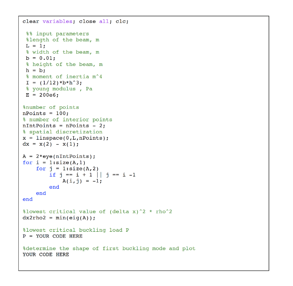 Solved clear variables; close all; clc; %% input | Chegg.com