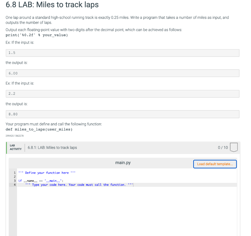 solved-6-8-lab-miles-to-track-laps-one-lap-around-a-chegg