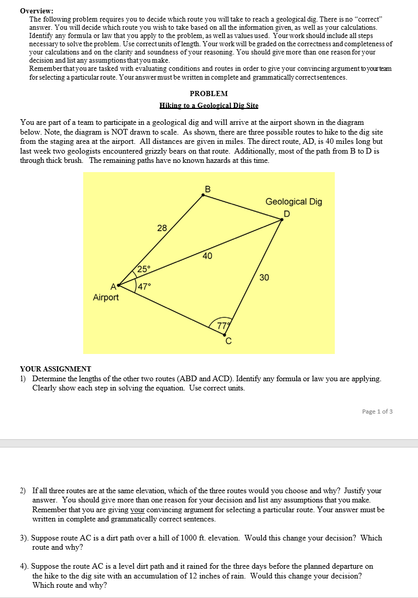 Solved Overview: The Following Problem Requires You To | Chegg.com