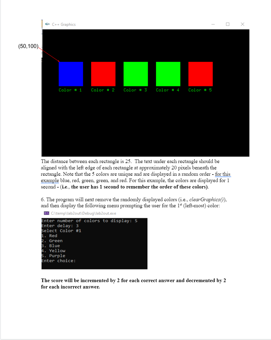 Solved Write a C++ program that implements a memory game | Chegg.com