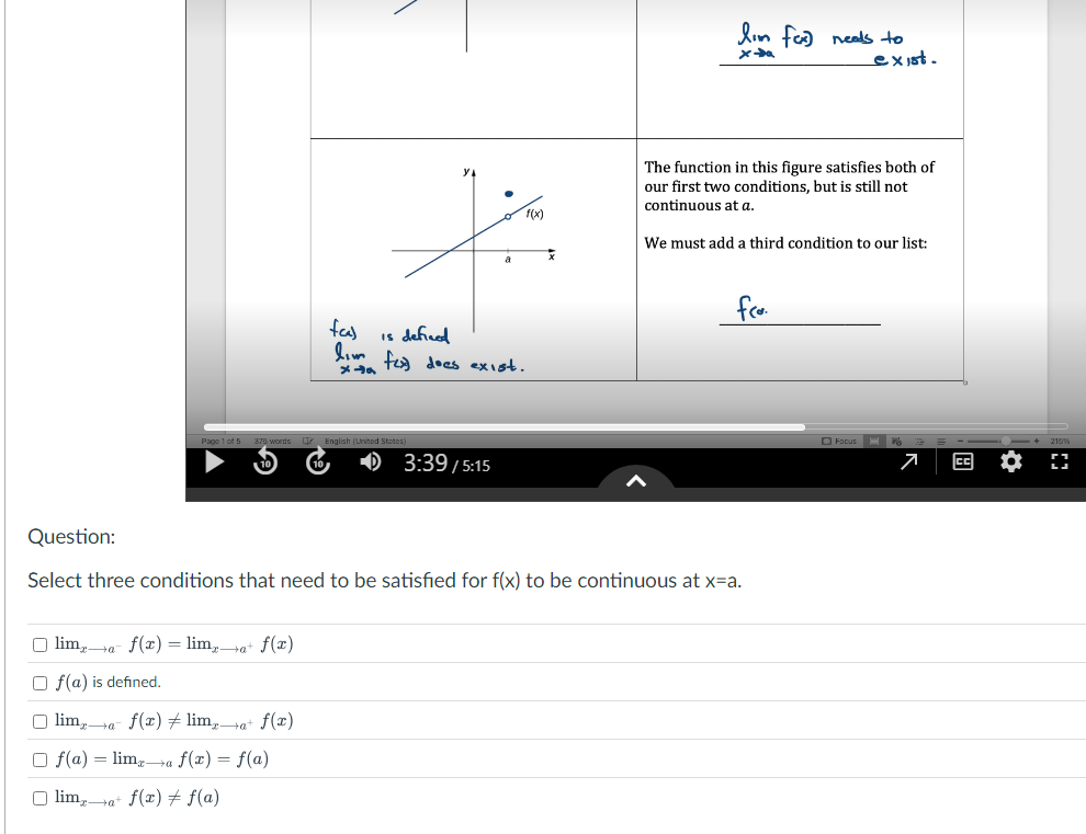 Solved Select three conditions that need to be ﻿satisfied | Chegg.com