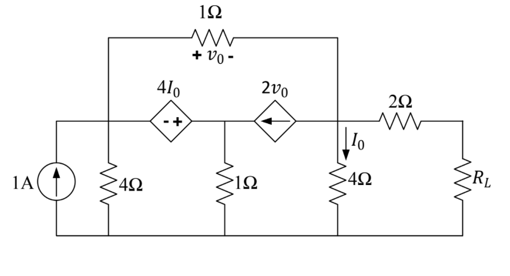 Solved Find Vo, Io, RL, Vth, Rth, and maximum power transfer | Chegg.com