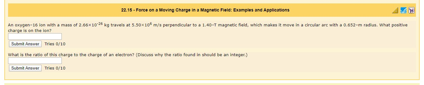 Solved 22.15 - Force on a Moving Charge in a Magnetic Field: | Chegg.com