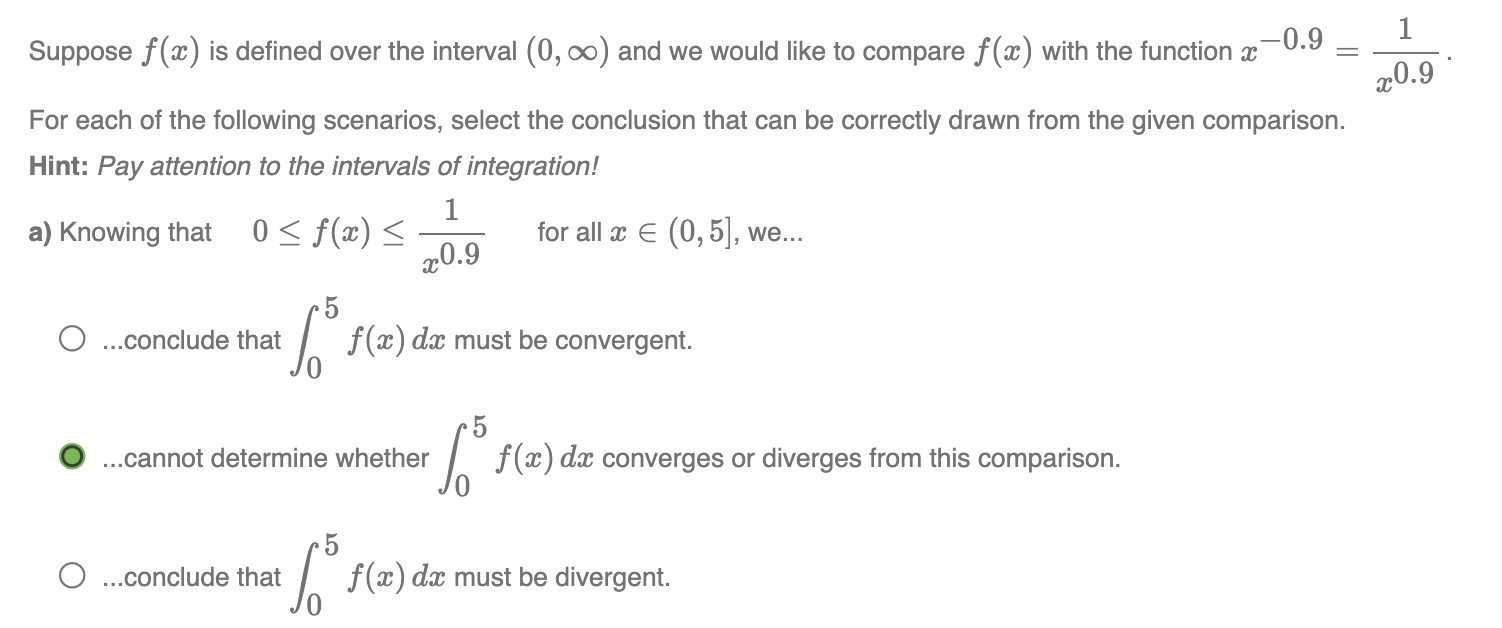 Solved Suppose f(x) ﻿is defined over the interval (0,∞) ﻿and | Chegg.com