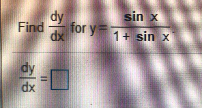 Solved dy Find for y dx 丨. sin dy dx The graph of s-fit) | Chegg.com