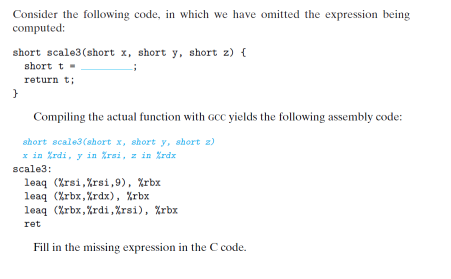Solved Consider the following code, in which we have omitted | Chegg.com
