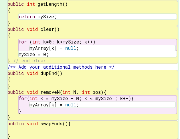 Solved /** A driver that demonstrates the class | Chegg.com