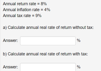 calculating annual rate of return