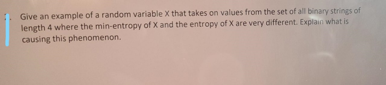Solved 1. Give an example of a random variable X that takes | Chegg.com