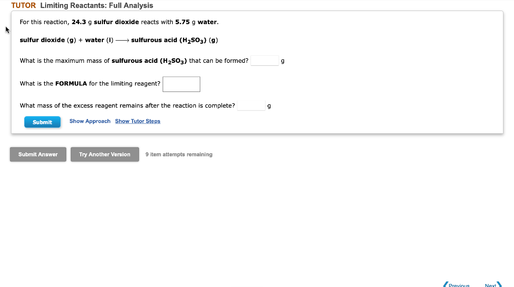 Solved For this reaction, 24.3g sulfur dioxide reacts with | Chegg.com