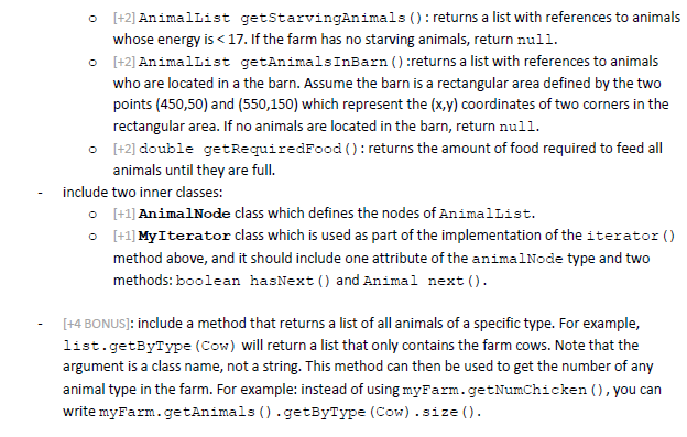 Solved Using Java: In this part, you will create a | Chegg.com