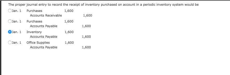 Solved The proper journal entry to record the receipt of | Chegg.com