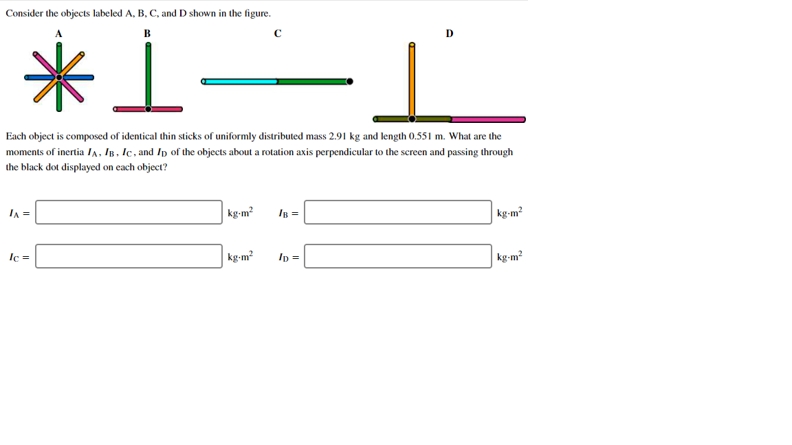 Solved Consider The Objects Labeled A, B, C, And D Shown In | Chegg.com