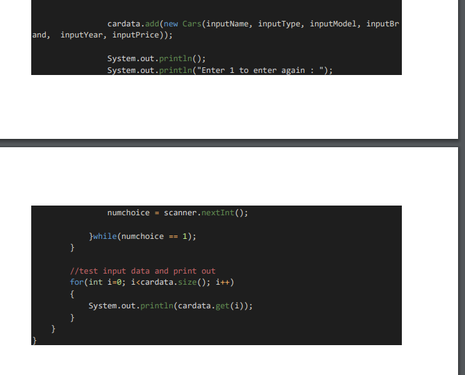 please create a java code for car sales system. In | Chegg.com