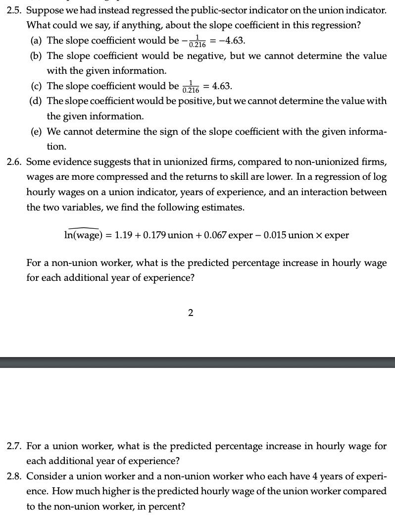 Solved 2. ( 40 points) The estimates in this question come | Chegg.com