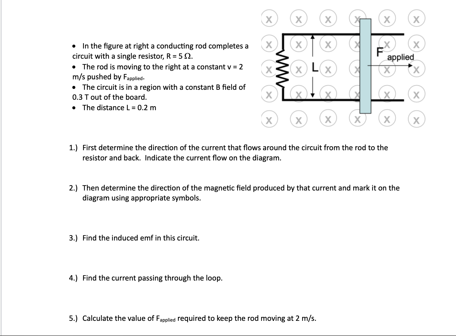Solved - In the figure at right a conducting rod completes a | Chegg.com