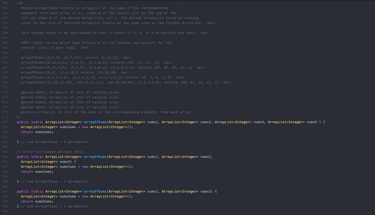 Solved Please code in java, this is a very long assignment | Chegg.com