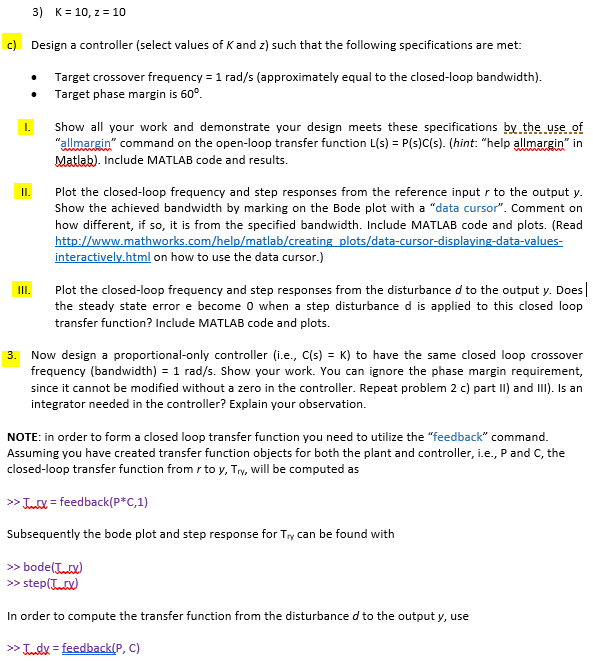 Solved What Is The Open Loop Transfer Function What Is T Chegg Com