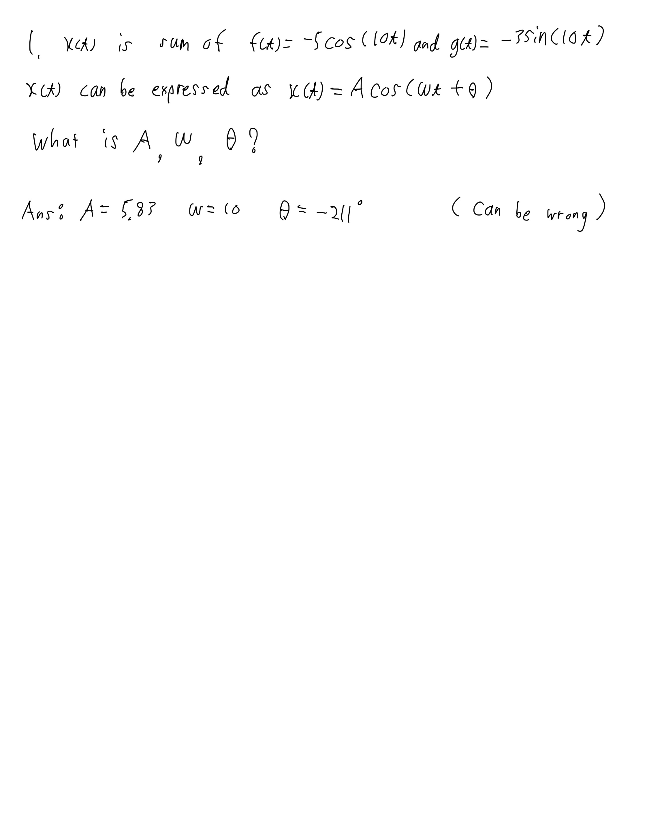 Solved please give me step by step solution for the problem. | Chegg.com