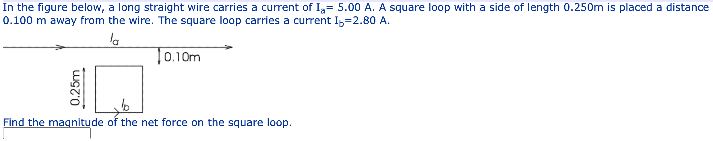Solved In the figure below, a long straight wire carries a | Chegg.com
