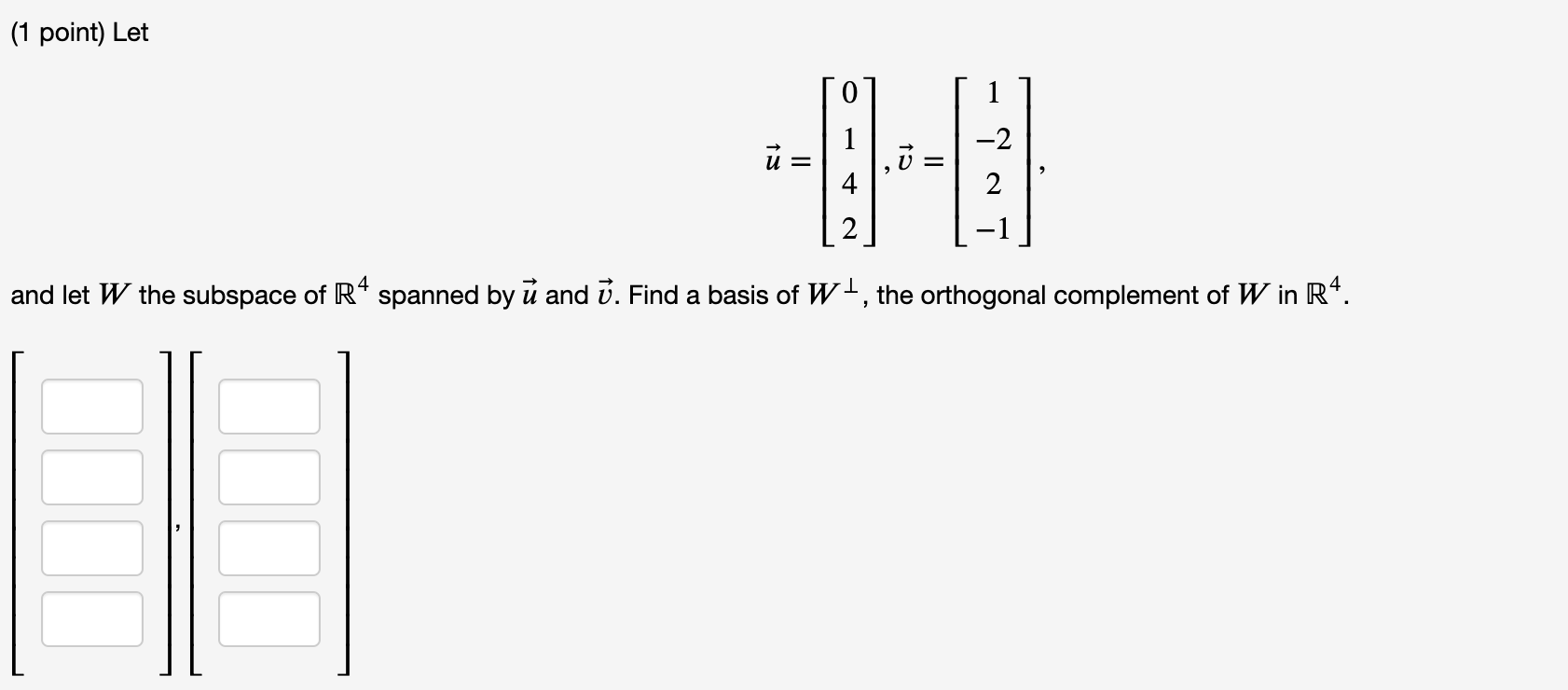 complementary subspace definition in math