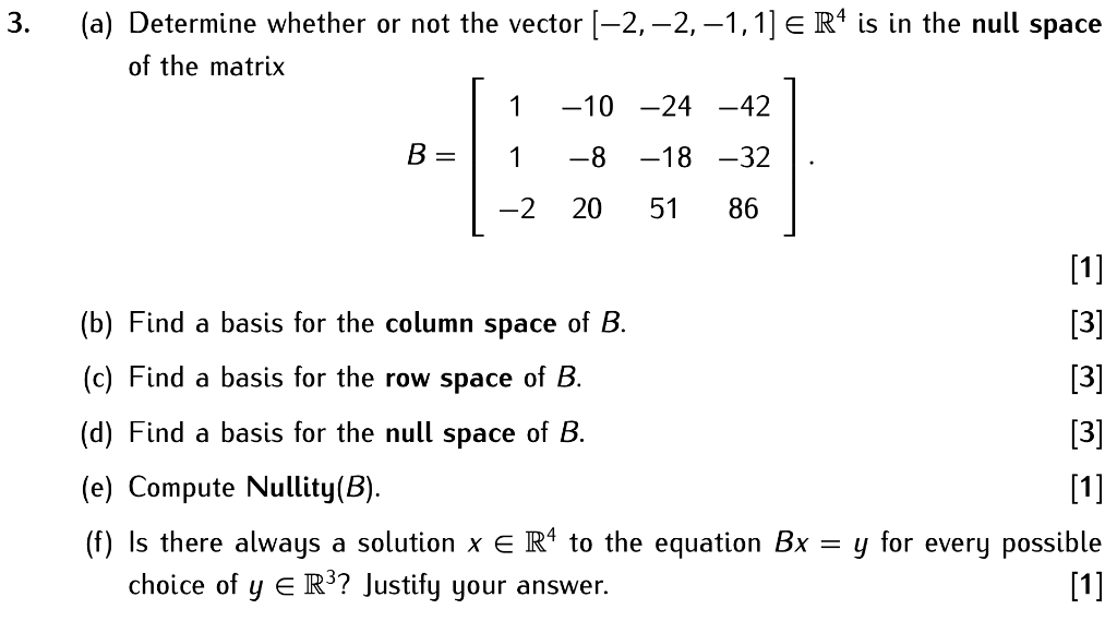 Solved 3. a Determine whether or not the vector Chegg