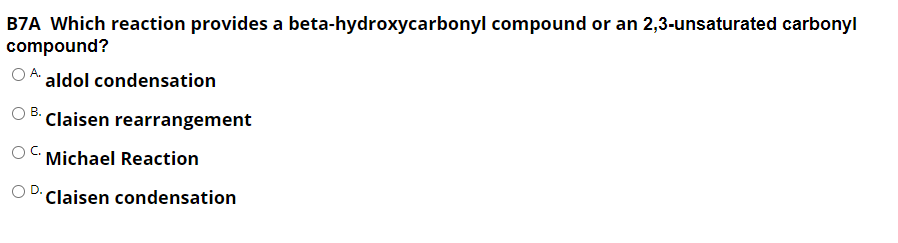 Solved F8A Which compound will NOT form a tertiary alcohol | Chegg.com