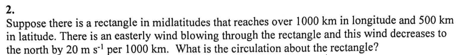 Solved .. Suppose there is a rectangle in midlatitudes that | Chegg.com