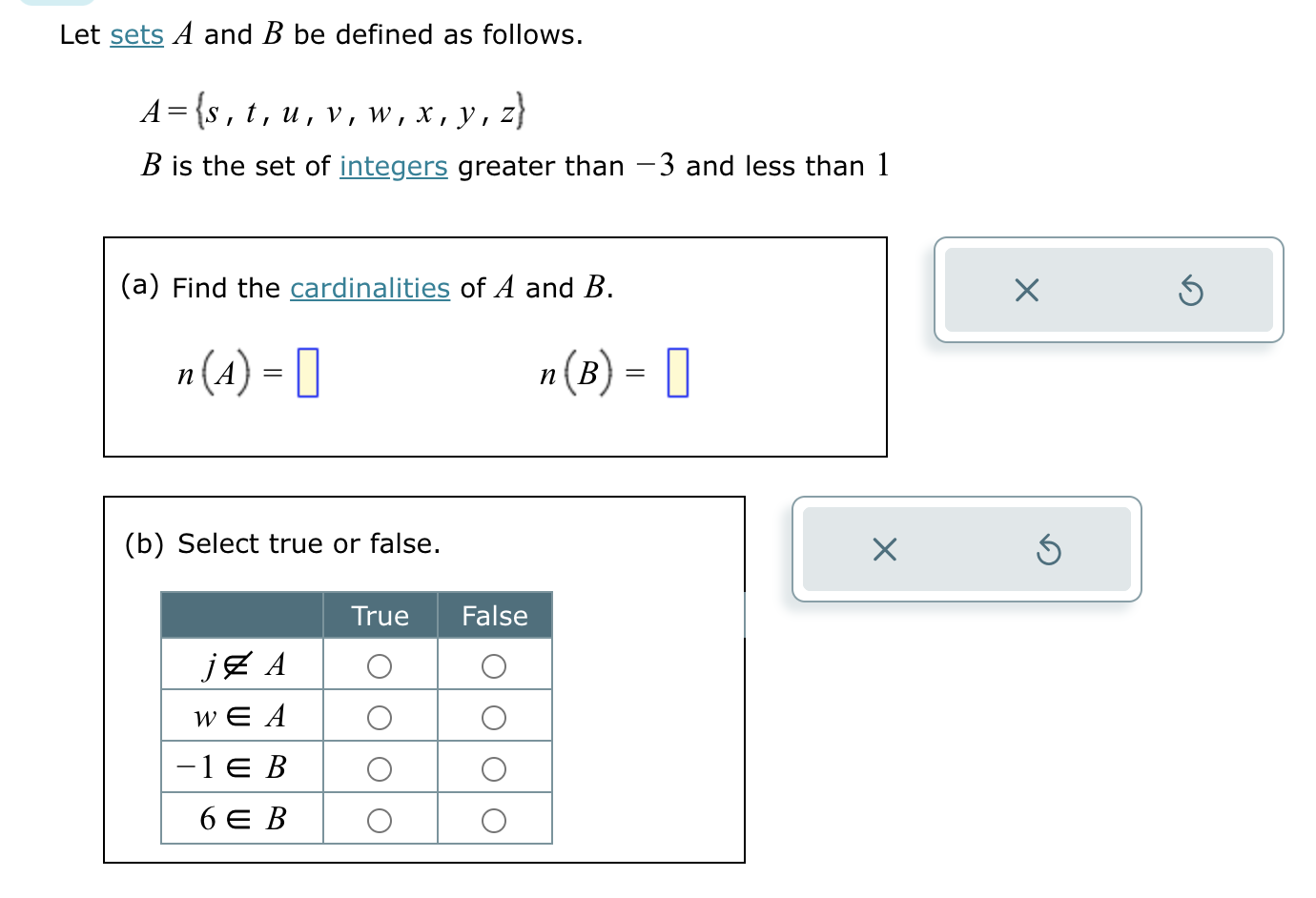 Solved Let Sets A And B ﻿be Defined As | Chegg.com