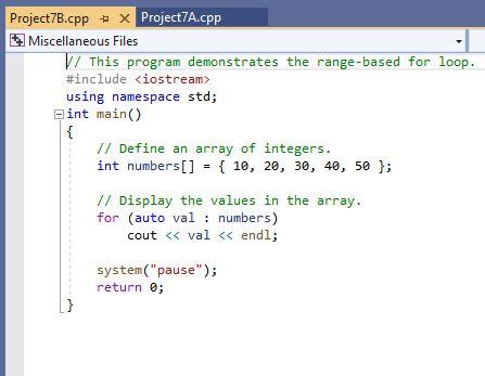 Solved 1. Create a project called Project7B (using | Chegg.com