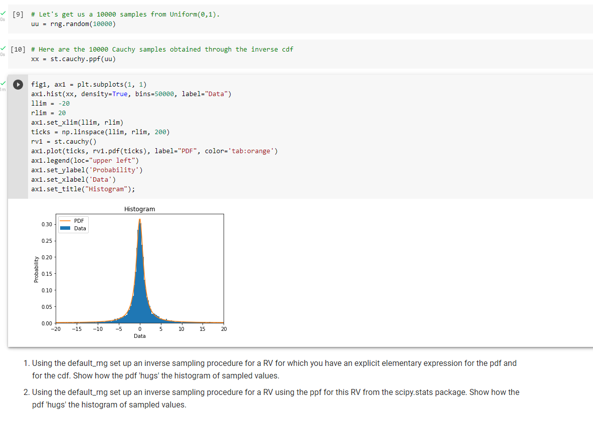 [2] import numpy as np import scipy.stats as st | Chegg.com