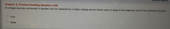 Solved Chapter 2, Practice Reading Question 2.01 The power | Chegg.com