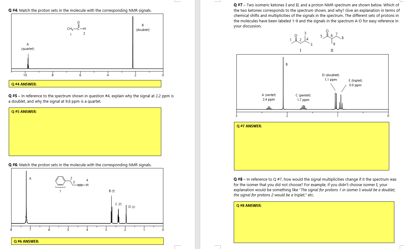 Solved L POST-LAB ASSIGNMENT FOR TECHNIQUE 26 - PROTON NMR | Chegg.com