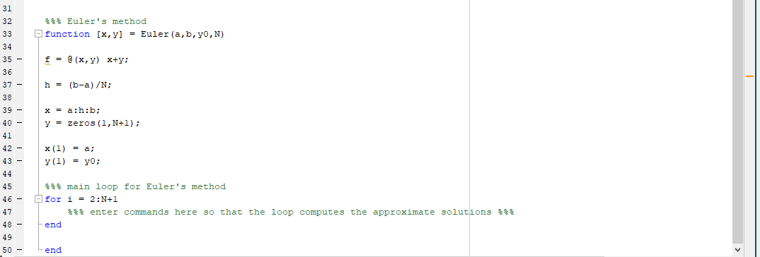 Loop over x 2025 in ode matlab