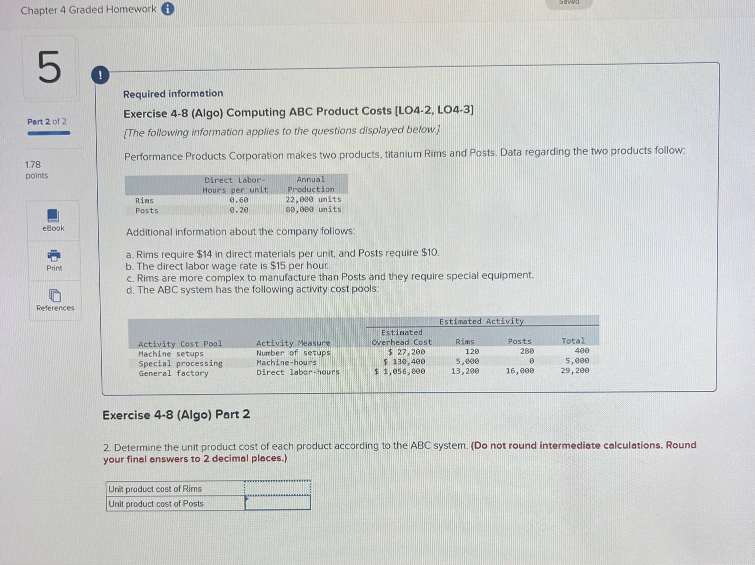 Solved Required Information Exercise 4-8 (Algo) Computing | Chegg.com