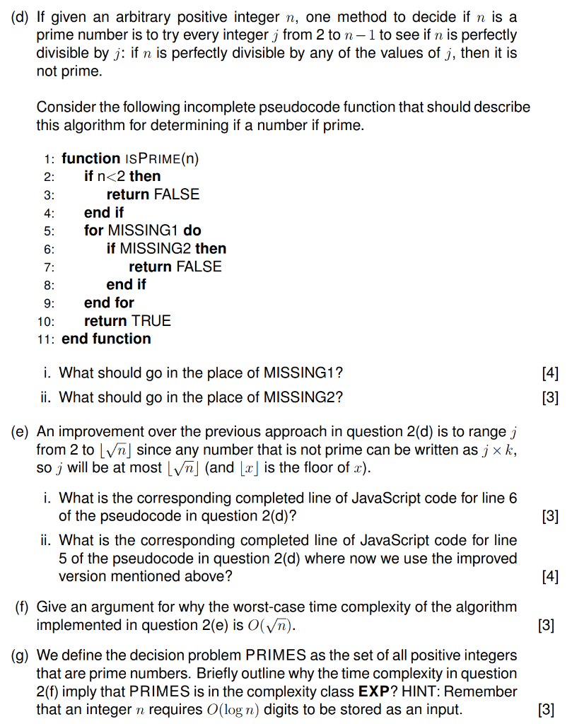 PART B Candidates Should Answer Any TWO Questions | Chegg.com